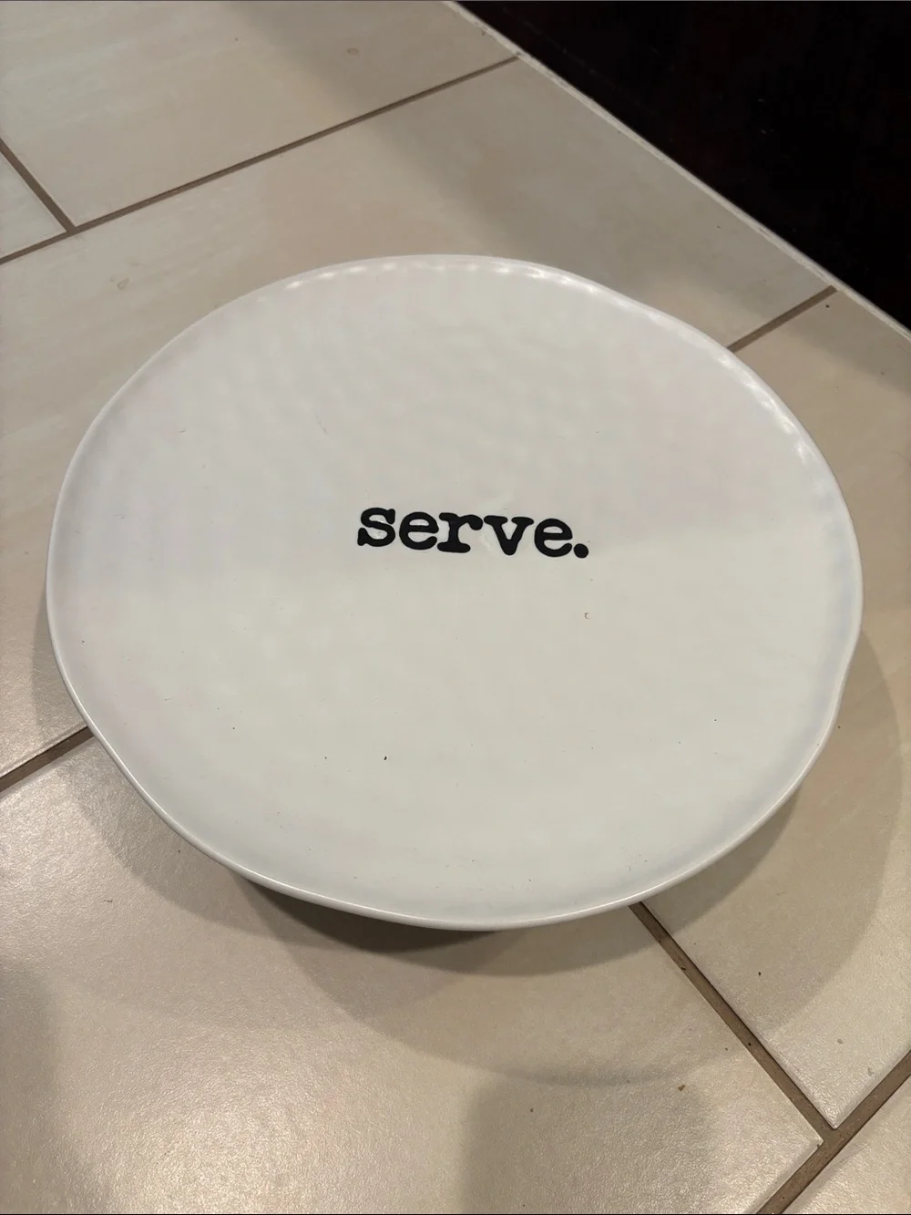 Tierra Words by Circa Serve Platter/Cake Stand